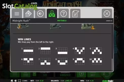 Скрин8. Midnight Rush (StakeLogic) слот