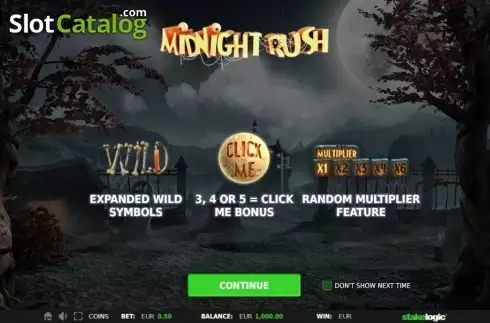 Скрин2. Midnight Rush (StakeLogic) слот