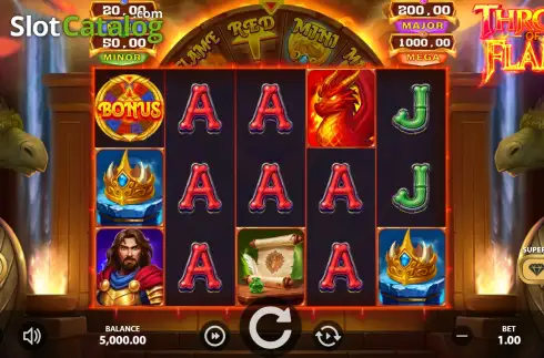 Скрин2. Throne of Flame слот