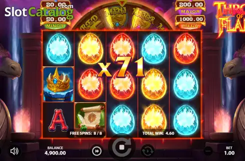 Скрин3. Throne of Flame слот