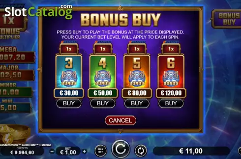 Скрин6. Thunderstruck Gold Blitz Extreme слот