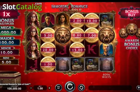 Скрин2. Immortal Romance Vein of Gold слот