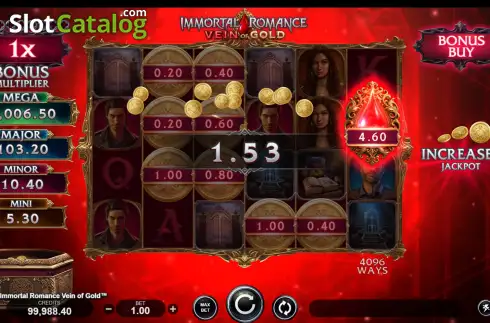 Скрин5. Immortal Romance Vein of Gold слот