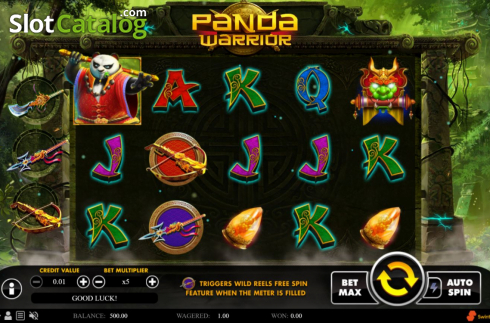 Скрин3. Panda Warrior (Swintt) слот
