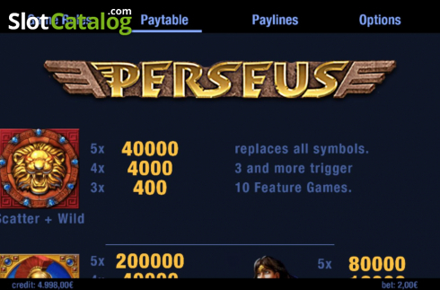 Скрин6. Perseus слот