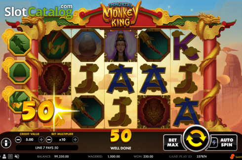 Скрин3. Immortal Monkey King слот