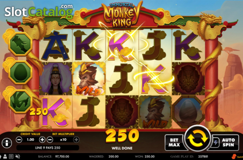 Скрин6. Immortal Monkey King слот