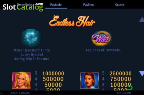 Скрин7. Endless Hair слот