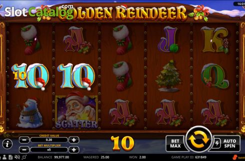 Скрин2. Golden Reindeer слот