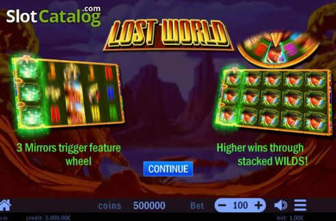 Скрин2. Lost World (Swintt) слот