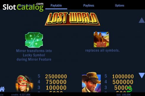 Скрин7. Lost World (Swintt) слот