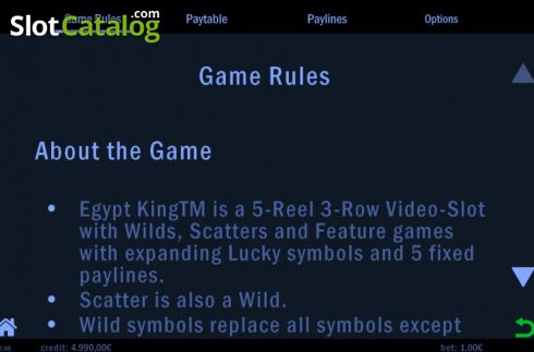 Скрин8. Egypt King слот