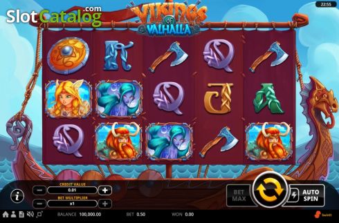 Скрин2. Vikings of Valhalla (Swintt) слот