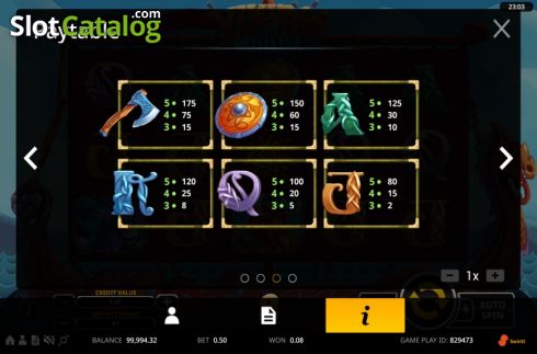 Скрин8. Vikings of Valhalla (Swintt) слот