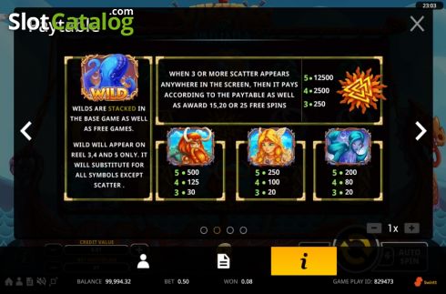 Скрин7. Vikings of Valhalla (Swintt) слот