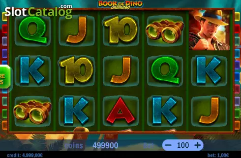 Скрин2. Book of Dino Unlimited слот