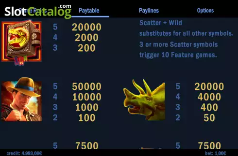 Скрин5. Book of Dino Unlimited слот