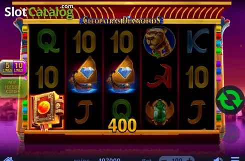 Скрин5. Cleopatra's Diamonds слот