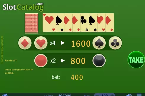 Скрин6. Cleopatra's Diamonds слот