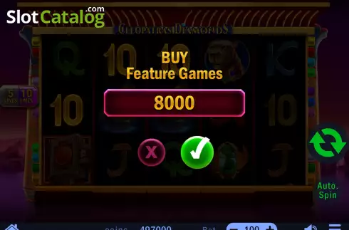 Скрин7. Cleopatra's Diamonds слот