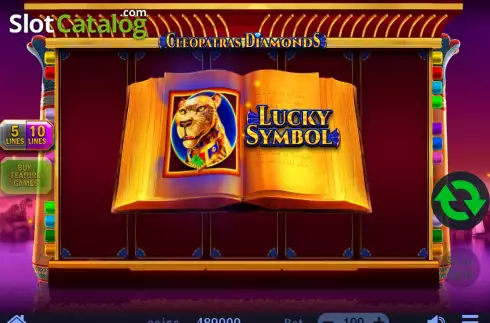 Скрин9. Cleopatra's Diamonds слот