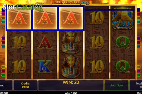 Скрин3. Horus Treasure Wild слот