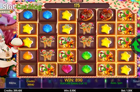 Скрин3. Candyman Santa слот