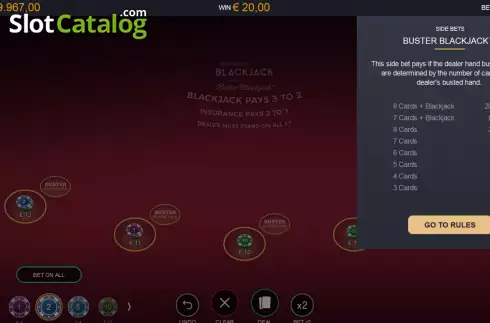 Скрин5. Premier Blackjack with Buster Blackjack слот