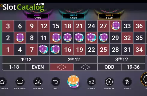 Скрин3. Three Wheel Roulette слот