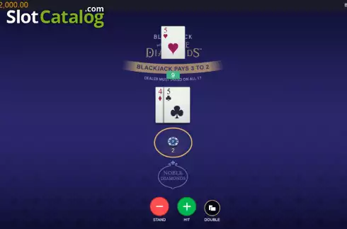 Скрин3. Classic Blackjack with Noble Diamonds слот