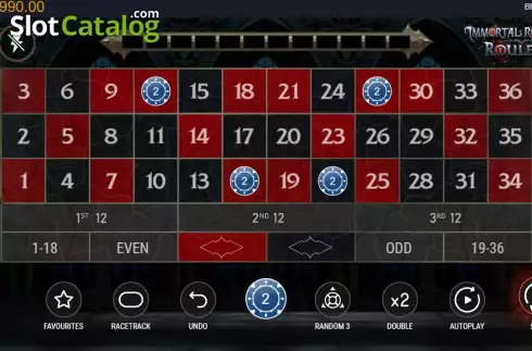 Скрин3. Immortal Romance Roulette слот