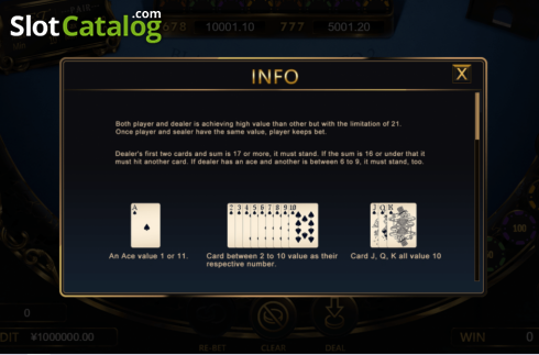 Скрин5. Blackjack (TIDY) слот