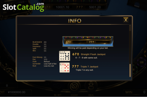 Скрин6. Blackjack (TIDY) слот