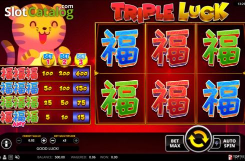 Скрин2. Triple Luck слот