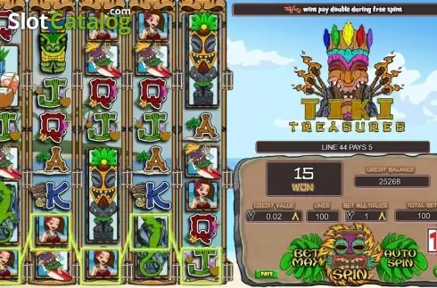 Скрин4. Tiki Treasures (TTG) слот