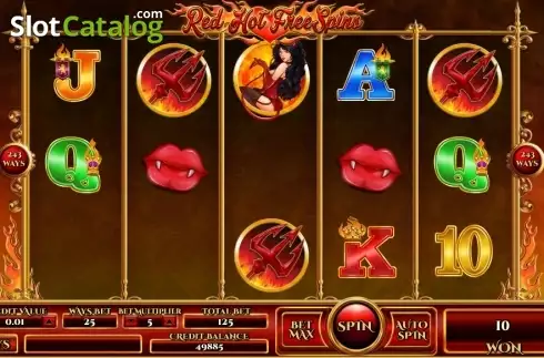 Скрин3. Red Hot Free Spins слот