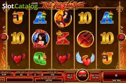 Скрин2. Red Hot Free Spins слот