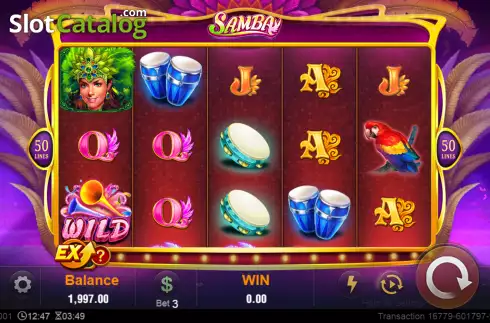 Скрин2. Samba (TaDa Gaming) слот