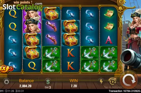 Скрин2. Pirate Queen (TaDa Gaming) слот