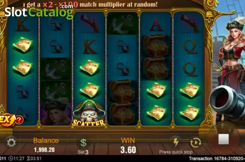 Скрин3. Pirate Queen (TaDa Gaming) слот