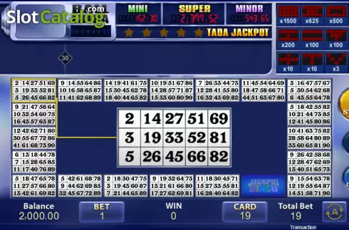 Скрин2. Jackpot Bingo слот
