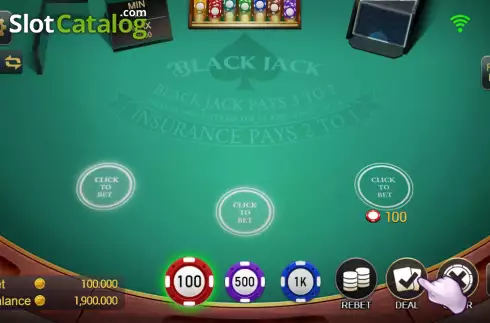 Скрин2. Blackjack (TaDa Gaming) слот