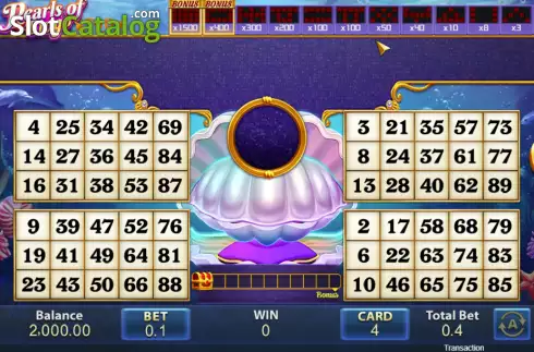 Скрин2. Pearls of Bingo слот