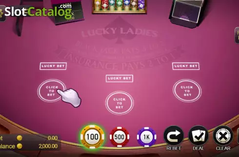 Скрин2. Blackjack Lucky Ladies слот