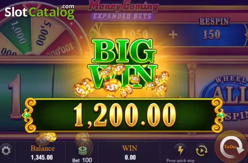 Скрин6. Money Coming Expanded Bets слот