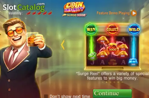 Скрин2. Coin infinity Surge Reel слот