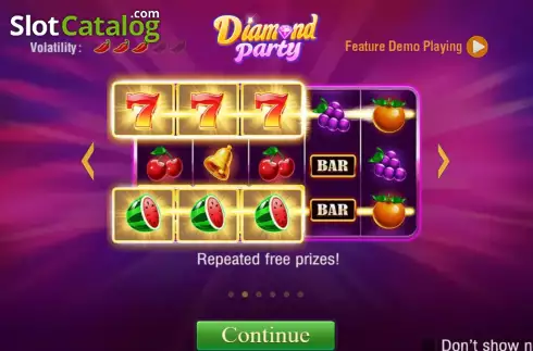 Скрин2. Diamond Party слот