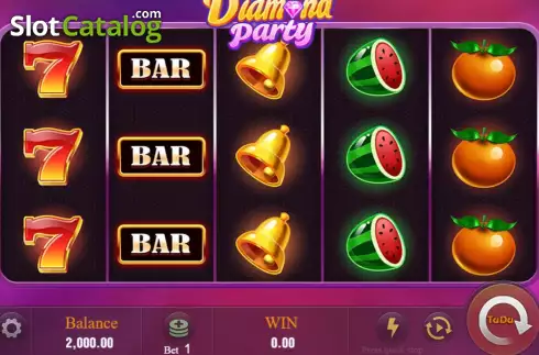 Скрин3. Diamond Party слот