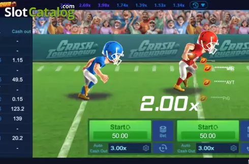 Скрин2. Crash Touchdown слот