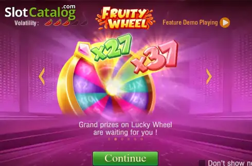Скрин2. Fruity Wheel (TaDa Gaming) слот